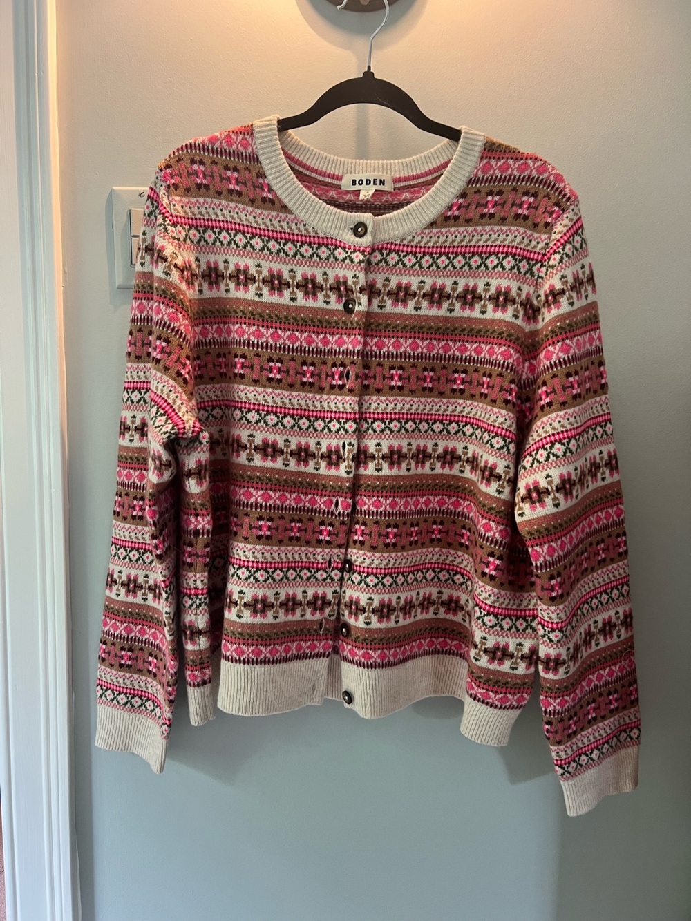 Boden fair aisle cardigan